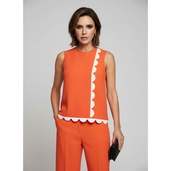 Victoria Beckham x Target Scalloped-Detail Tank Top size small - Picture 1 of 1